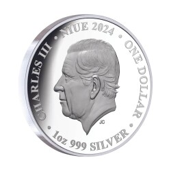 Peacock 2024 1 Ons 31.10 Gram Gümüş Sikke Coin (999) - 3
