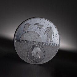 Real Heroes Astronaut 2024 3 Ons 93.30 Gram Gümüş Sikke Coin (999.9) - 5