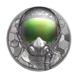  Real Heroes Fighter Pilot 2020 3 Ounce 93.30 Gram Silver Coin (999) - 2