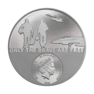  Real Heroes Fighter Pilot 2020 3 Ounce 93.30 Gram Silver Coin (999) - 3