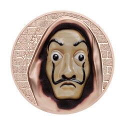  Salvatore Dali Money Heist Revolutionary Masks 2018 1 Ons 31.10 Gram Gümüş Sikke Coin (999) - 1