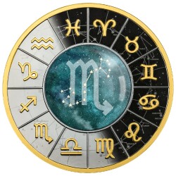 Scorpion Series: Zodiac Signs 500 CFA Francs Gümüş Sikke Coin (999.0) - 1