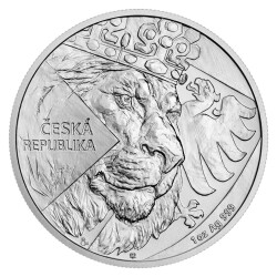Silver 1 Ounce Bullion Coin Czech Lion 2024 Stand (999.0) - 1