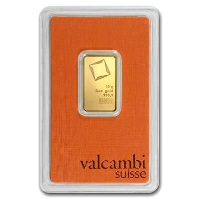  Valcambi 10 Gram Orange Gold (999.9) 24 K Gold Bar - 1