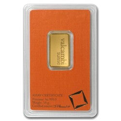  Valcambi 10 Gram Orange Gold (999.9) 24 K Gold Bar - 2