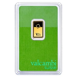 Valcambi 2.5 Gram Green Gold (999.9) 24 K Gold Bar - 1