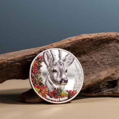 Woodland Spirits Deer 2022 1 Ounce 31.10 Gram Silver Coin (999) - 3