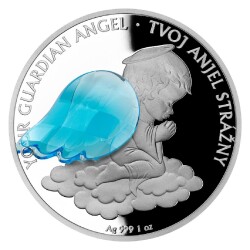 Your Guardian Angel SK Proof 1 Ons Gümüş Coin 999 - 1